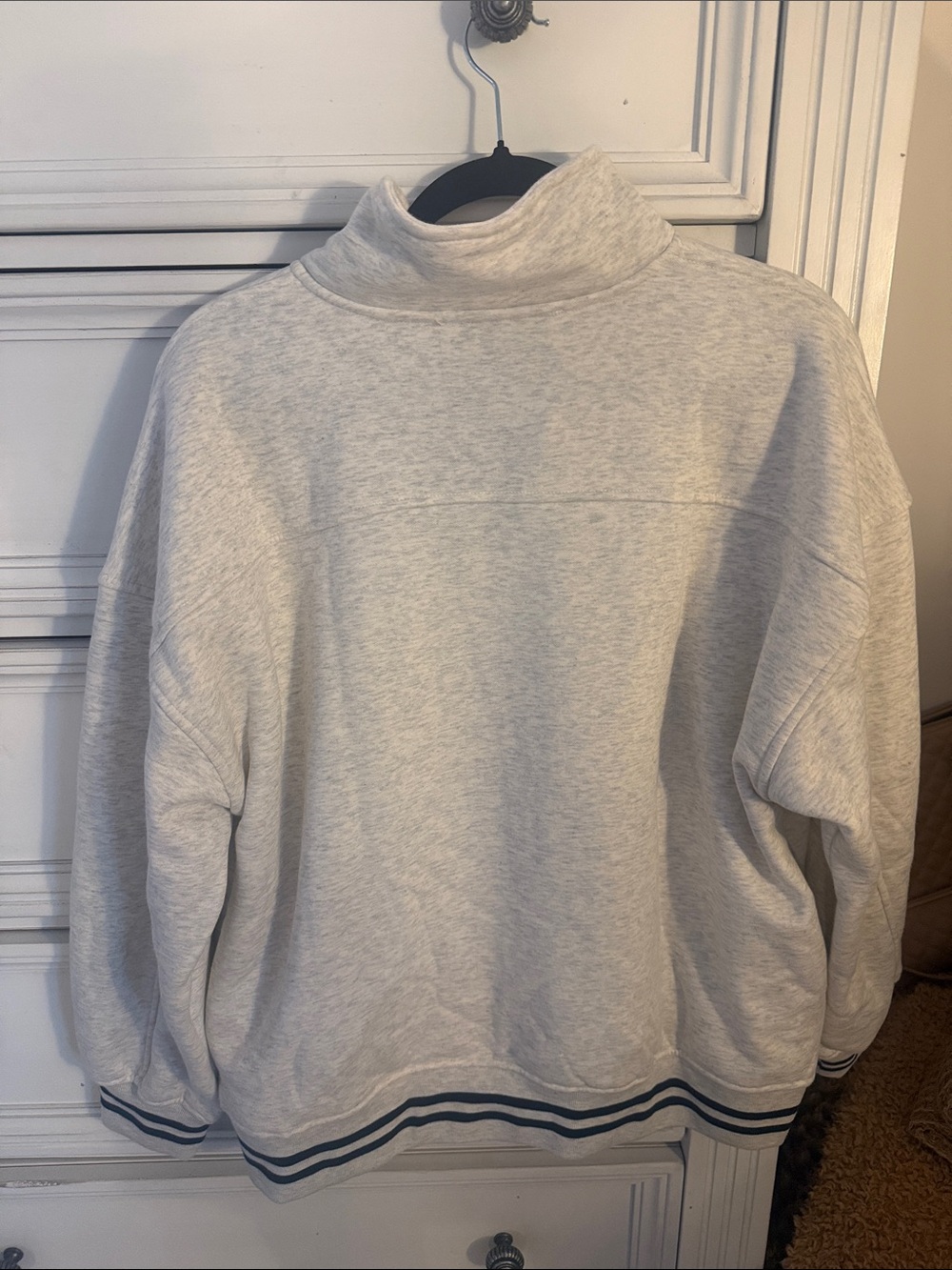 Altar'd State Light Gray New York Half-Zip Sweatshirt - Picture 3 of 3